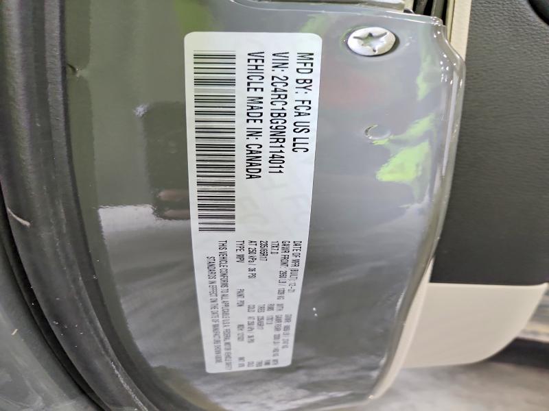 74402395 :رقم المزاد ، 2C4RC1BG9NR114011 vin ، 2022 Chrysler Pacifica مزاد بيع