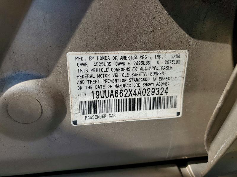Продажа на аукционе авто 2004 Acura Tl, vin: 19UUA662X4A029324, номер лота: 72645345