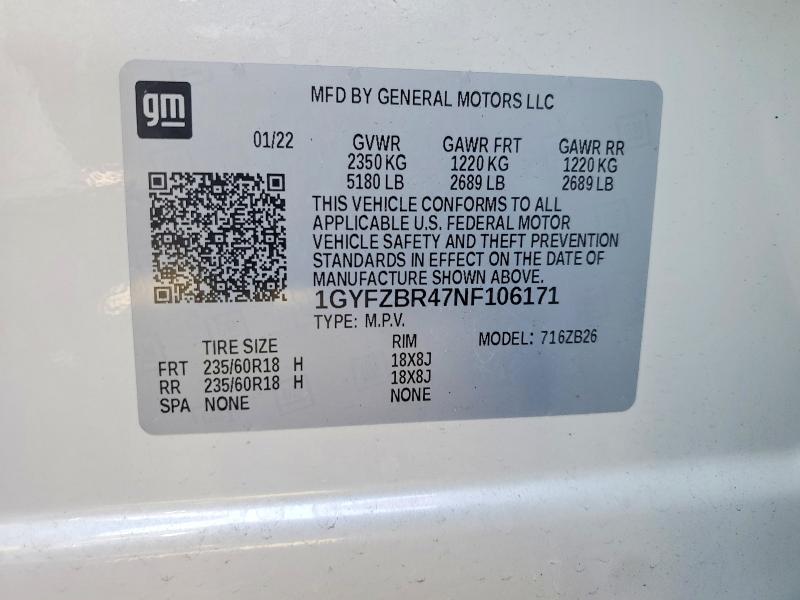 Продаж на аукціоні авто 2022 Cadillac Xt4, vin: 1GYFZBR47NF106171, номер лоту: 73691775