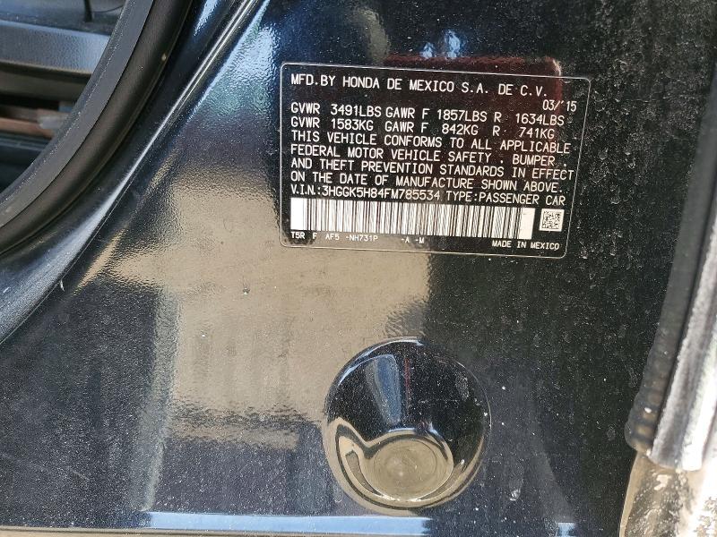 Продажа на аукционе авто 2015 Honda Fit, vin: 3HGGK5H84FM785534, номер лота: 73966155