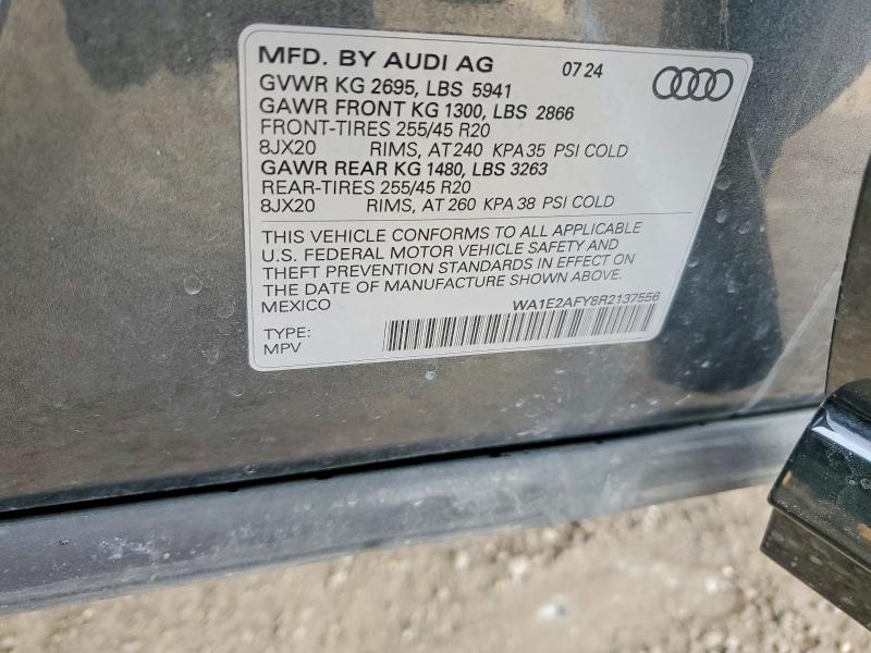 Продажа на аукционе авто 2024 Audi Q5 E, vin: WA1E2AFY8R2137556, номер лота: 73609945