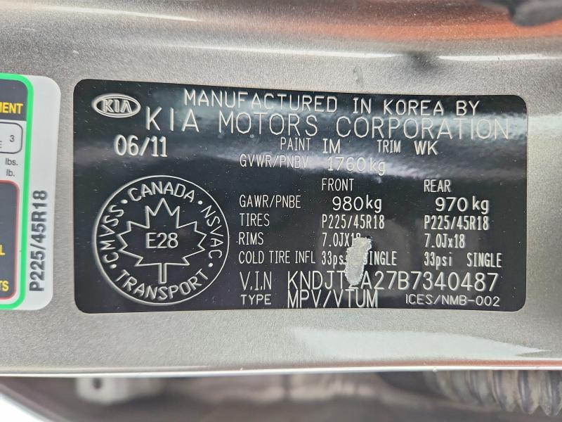 Продажа на аукционе авто 2011 Kia Soul, vin: KNDJT2A27B7340487, номер лота: 72773095