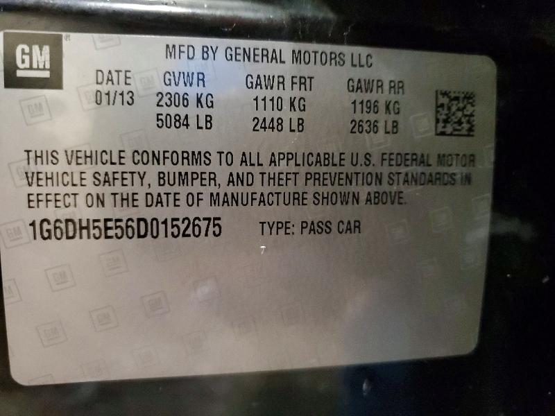 Продажа на аукционе авто 2013 Cadillac Cts, vin: 1G6DH5E56D0152675, номер лота: 74661065