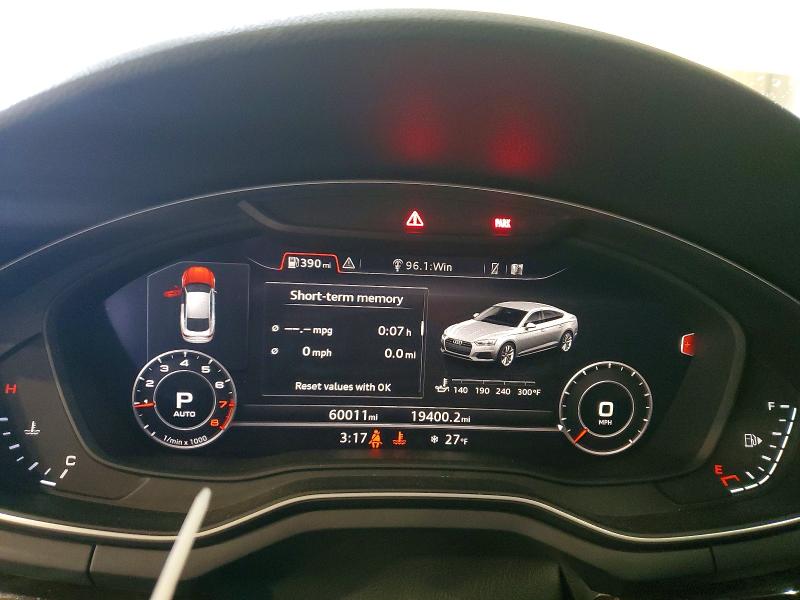 2018 Audi A5 მანქანა იყიდება აუქციონზე, vin: WAUANCF59JA136839, აუქციონის ნომერი: 74789385