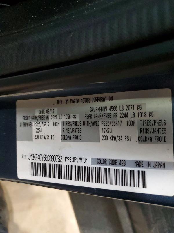 Aukcja sprzedaży 2014 Mazda Cx-5, vin: JM3KE4CY6E0390782, numer aukcji: 73812895