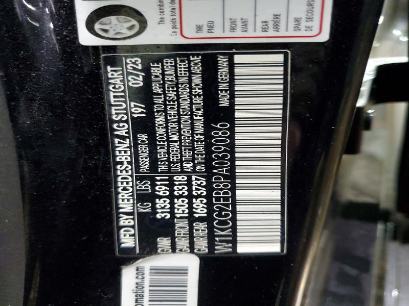 Aukcja sprzedaży 2023 Mercedes-benz Eqs Sedan, vin: W1KCG2EB8PA039086, numer aukcji: 75044675