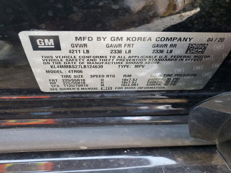 Aukcja sprzedaży 2020 Buick Encore Gx, vin: KL4MMBS27LB124639, numer aukcji: 73820245