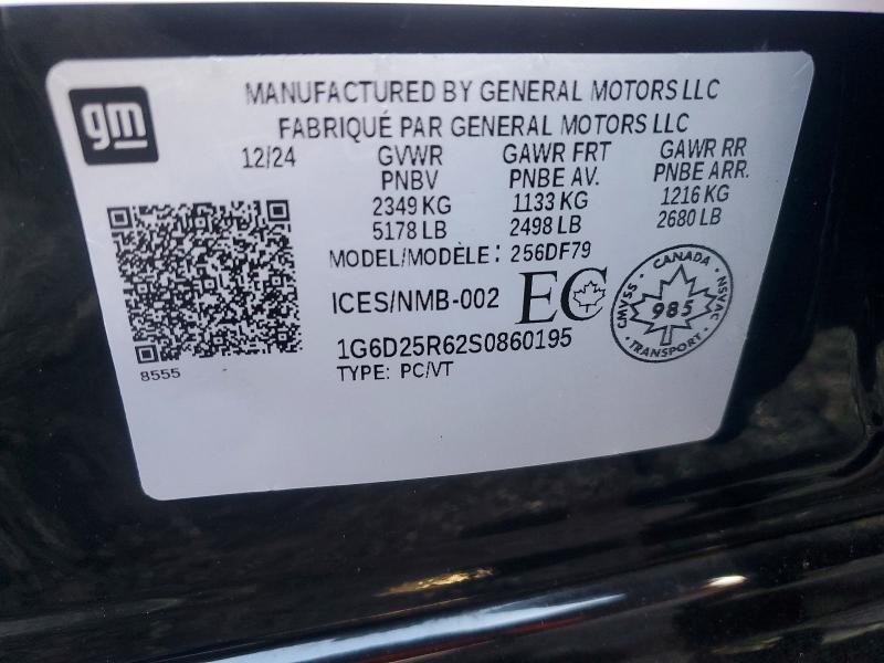 Aukcja sprzedaży 2025 Cadillac Ct5-v Blac, vin: 1G6D25R62S0860195, numer aukcji: 99496175
