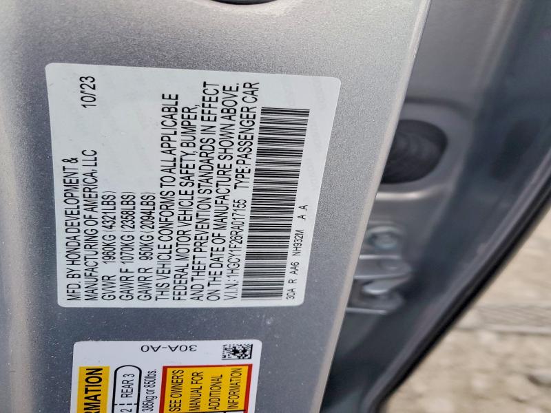 Продаж на аукціоні авто 2024 Honda Accord Lx, vin: 1HGCY1F26RA017155, номер лоту: 98998305