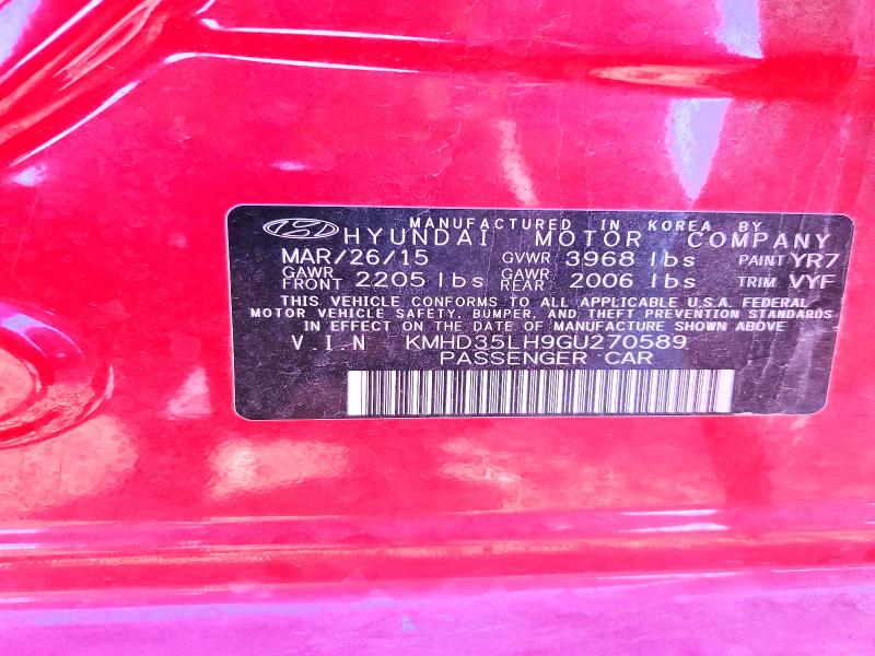 Aukcja sprzedaży 2016 Hyundai Elantra Gt, vin: KMHD35LH9GU270589, numer aukcji: 73746365