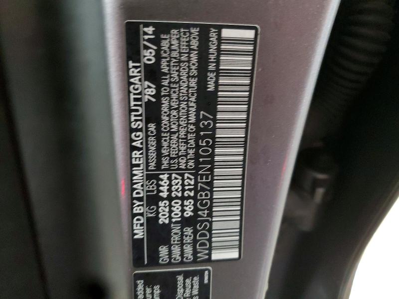 Продажа на аукционе авто 2014 Mercedes-benz Cla, vin: WDDSJ4GB7EN105137, номер лота: 74215725