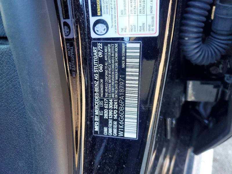 Продаж на аукціоні авто 2023 Mercedes-benz S, vin: W1K6G6DB6PA187971, номер лоту: 73834205