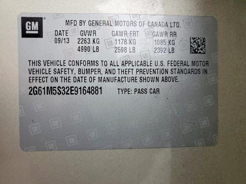 Aukcja sprzedaży 2014 Cadillac Xts, vin: 2G61M5S32E9164881, numer aukcji: 72923915
