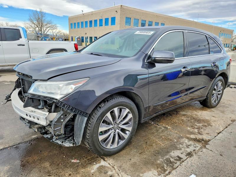 2016 Acura Mdx Techno მანქანა იყიდება აუქციონზე, vin: 5FRYD4H42GB017317, აუქციონის ნომერი: 73008905