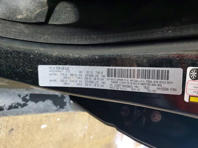 Aukcja sprzedaży 2019 Ram 1500, vin: 1C6SRFFT0KN536012, numer aukcji: 73387845