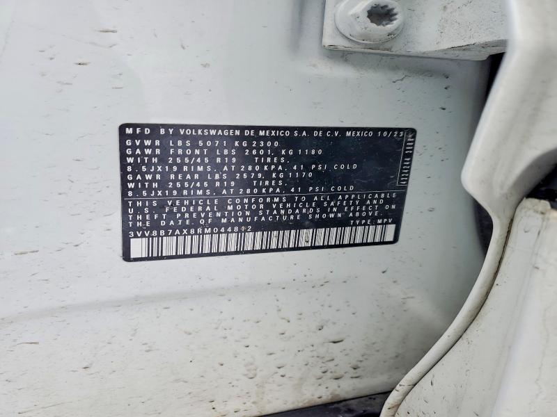 Aukcja sprzedaży 2024 Volkswagen Tiguan, vin: 3VV8B7AX8RM044812, numer aukcji: 99338005