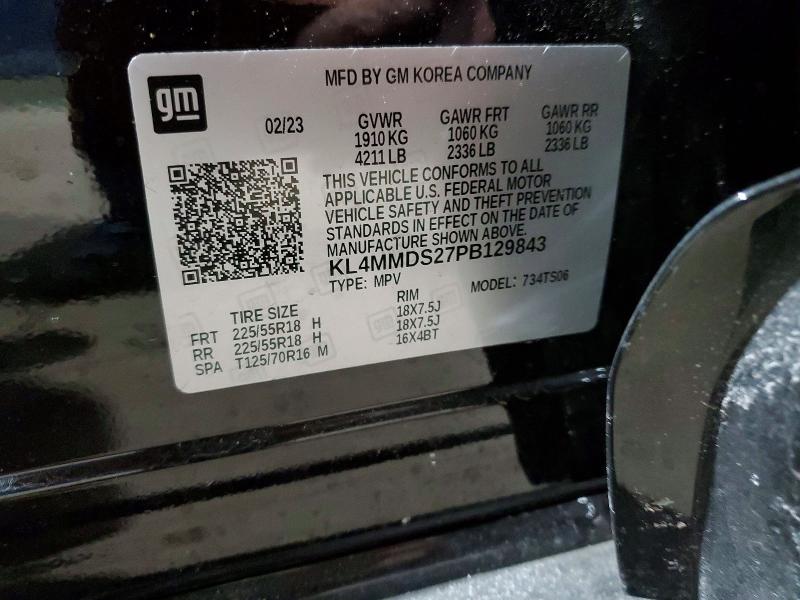 74333075 :رقم المزاد ، KL4MMDS27PB129843 vin ، 2023 Buick Encore Gx مزاد بيع
