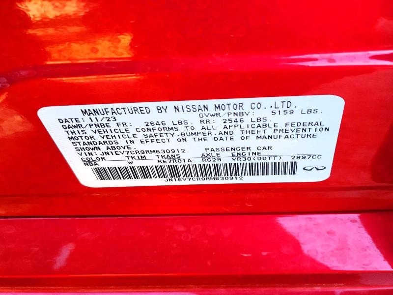 2024 Infiniti Q50 მანქანა იყიდება აუქციონზე, vin: JN1EV7CR9RM630912, აუქციონის ნომერი: 73179215