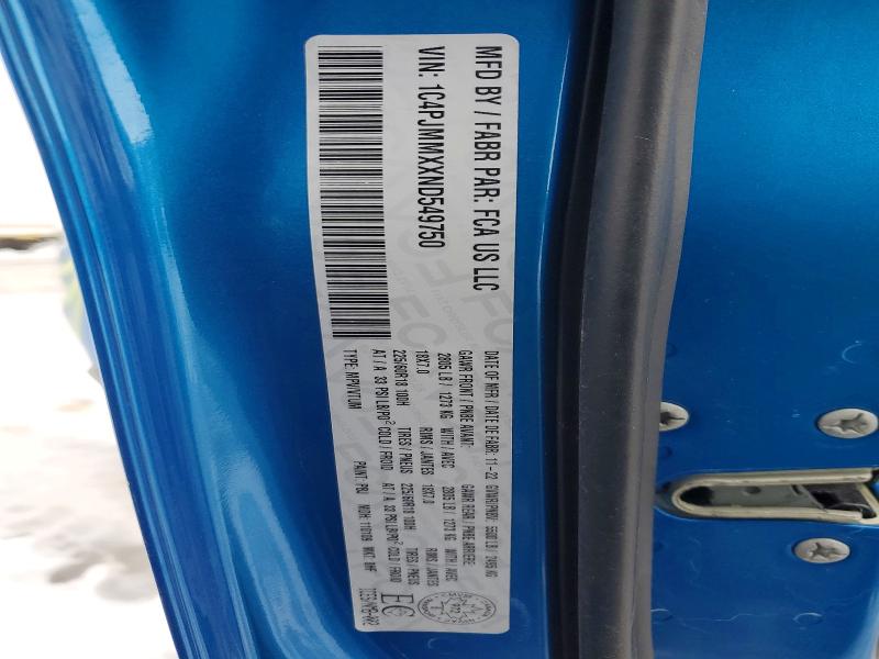 2022 Jeep Cherokee მანქანა იყიდება აუქციონზე, vin: 1C4PJMMXXND549750, აუქციონის ნომერი: 72627795