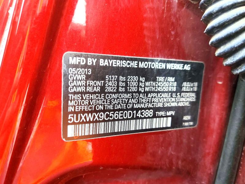 74295045 :رقم المزاد ، 5UXWX9C56E0D14388 vin ، 2014 Bmw X3 Xdrive2 مزاد بيع