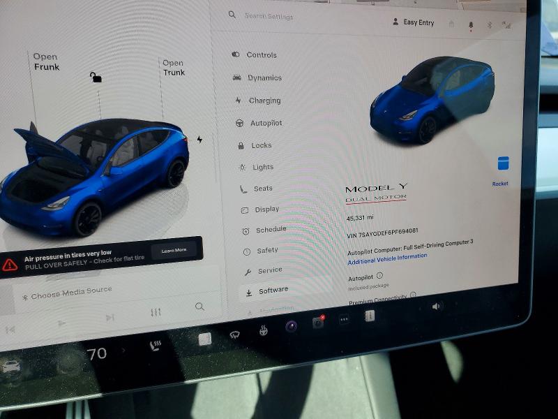 Aukcja sprzedaży 2023 Tesla Model Y, vin: 7SAYGDEF6PF694081, numer aukcji: 72365005
