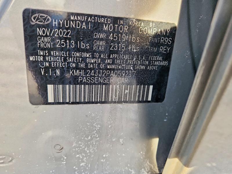 Продаж на аукціоні авто 2023 Hyundai Sonata, vin: KMHL24JJ2PA059217, номер лоту: 74853305