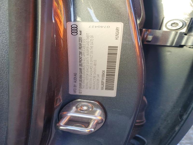 Aukcja sprzedaży 2017 Audi A3, vin: WAUJ8GFF1H1059434, numer aukcji: 75025645