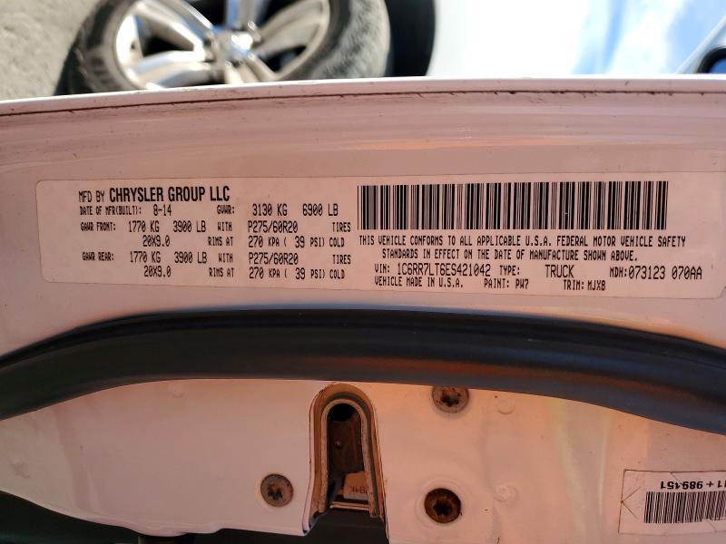 2014 Ram 1500 Slt მანქანა იყიდება აუქციონზე, vin: 1C6RR7LT6ES421042, აუქციონის ნომერი: 73319625