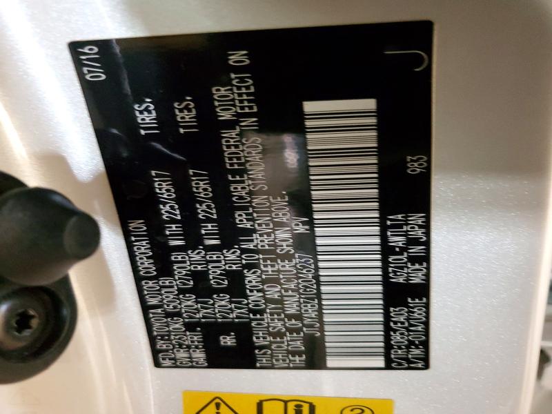 Продаж на аукціоні авто 2016 Lexus Nx, vin: JTJYARBZ1G2046237, номер лоту: 97850025