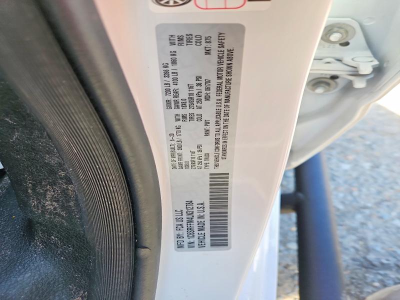 2020 Ram 1500 Big H მანქანა იყიდება აუქციონზე, vin: 1C6SRFFM4LN312784, აუქციონის ნომერი: 72633295