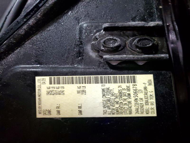 Aukcja sprzedaży 2009 Nissan Altima, vin: 1N4AL21E49N506678, numer aukcji: 73221585