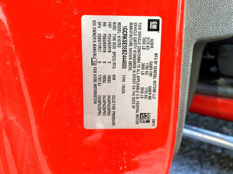 2011 Chevrolet Silverado მანქანა იყიდება აუქციონზე, vin: 1GCRKSE35BZ444800, აუქციონის ნომერი: 99515885