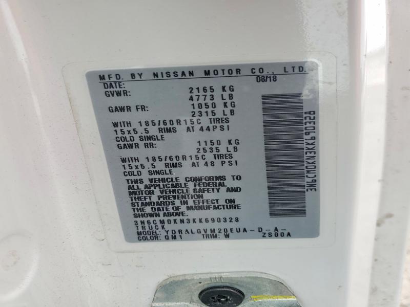 Продаж на аукціоні авто 2019 Nissan Nv200, vin: 3N6CM0KN3KK690328, номер лоту: 75071325
