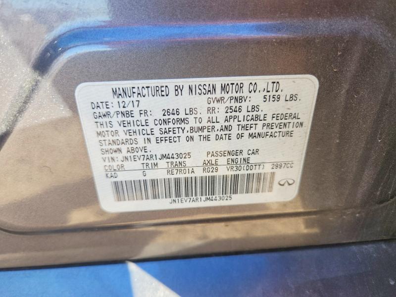 Продажа на аукционе авто 2018 Infiniti Q50 Luxe, vin: JN1EV7AR1JM443025, номер лота: 98394815
