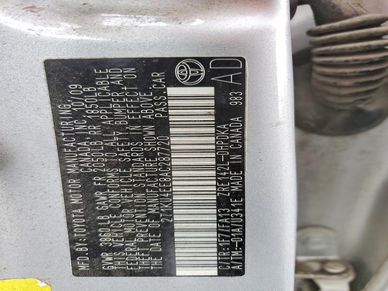 Продаж на аукціоні авто 2010 Toyota Matrix, vin: 2T1KU4EE8AC287720, номер лоту: 74903495