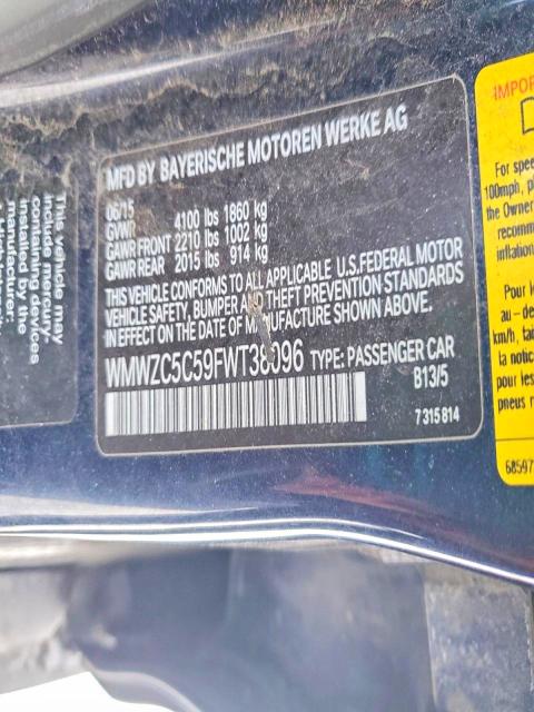 Продаж на аукціоні авто 2015 Mini Cooper, vin: WMWZC5C59FWT38096, номер лоту: 73693085