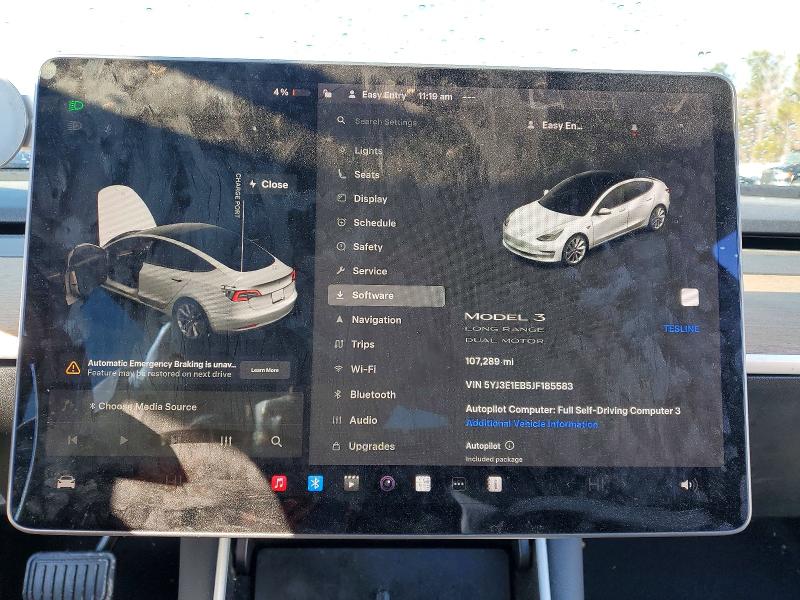 Aukcja sprzedaży 2018 Tesla Model 3, vin: 5YJ3E1EB5JF185583, numer aukcji: 73486515