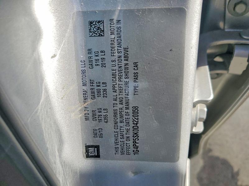 Продаж на аукціоні авто 2013 Buick Verano, vin: 1G4PP5SK0D4220058, номер лоту: 73909415