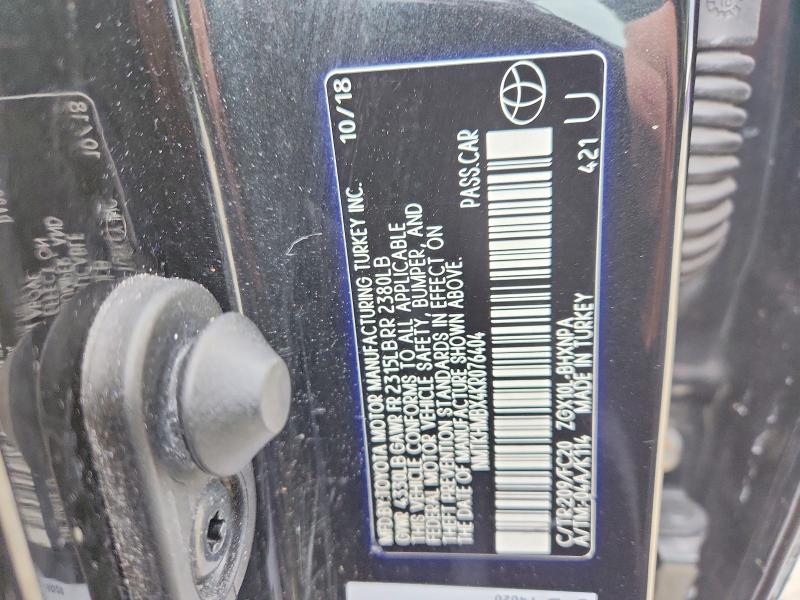 Продаж на аукціоні авто 2019 Toyota C-hr, vin: NMTKHMBX4KR076404, номер лоту: 98997985