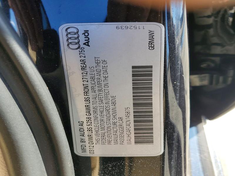 Продаж на аукціоні авто 2012 Audi A6, vin: WAUHGAFC4CN145875, номер лоту: 98901665