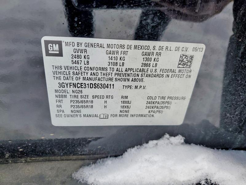 Продажа на аукционе авто 2013 Cadillac Srx, vin: 3GYFNCE31DS630411, номер лота: 99154445
