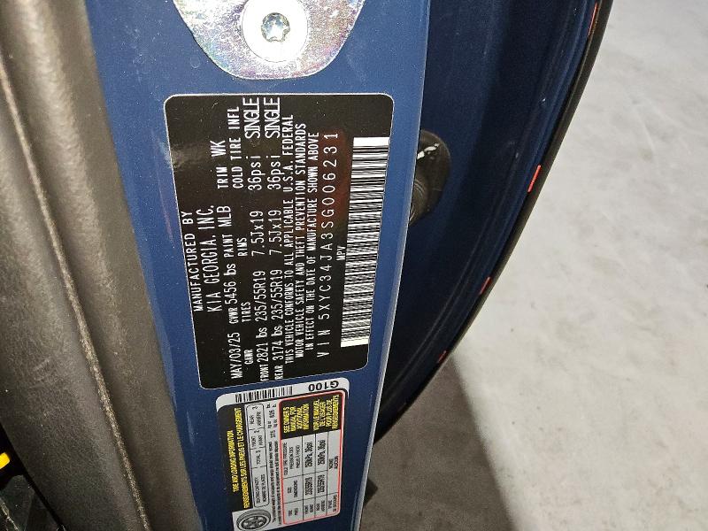Aukcja sprzedaży 2025 Kia Ev6 Light, vin: 5XYC34JA3SG006231, numer aukcji: 99264665