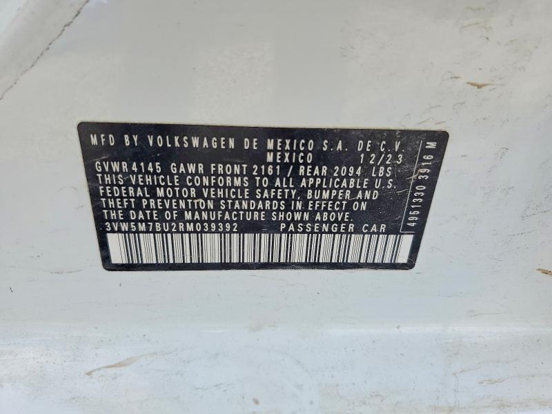 Aukcja sprzedaży 2024 Volkswagen Jetta, vin: 3VW5M7BU2RM039392, numer aukcji: 73534875