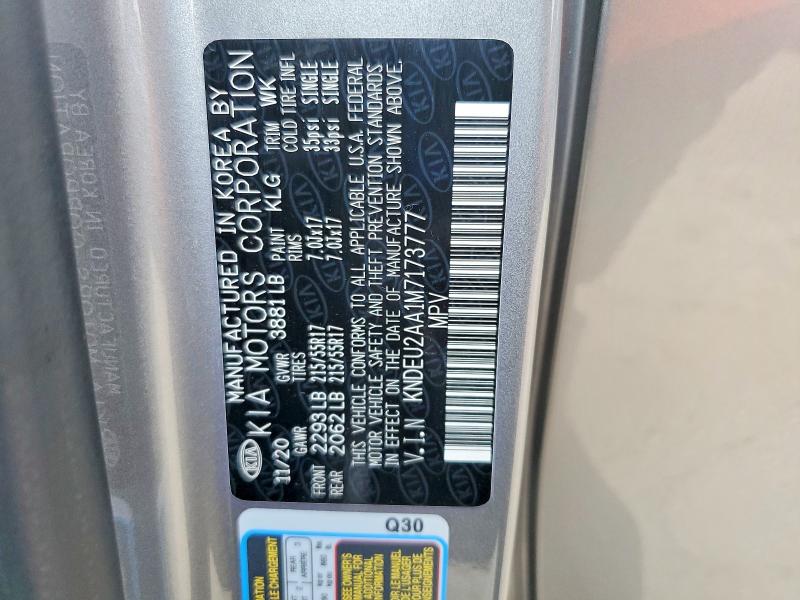 Продажа на аукционе авто 2021 Kia Seltos S, vin: KNDEU2AA1M7173777, номер лота: 72250435