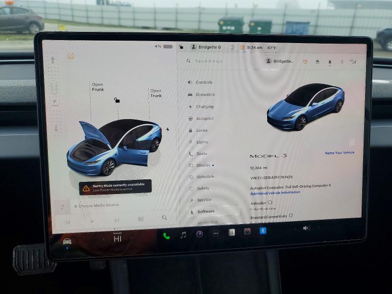 Продажа на аукционе авто 2024 Tesla Model 3, vin: 5YJ3E1EA7RF767428, номер лота: 73864995
