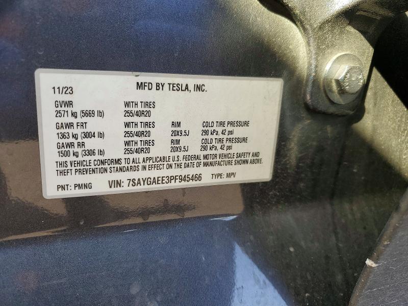 Aukcja sprzedaży 2023 Tesla Model Y, vin: 7SAYGAEE3PF945466, numer aukcji: 75272965