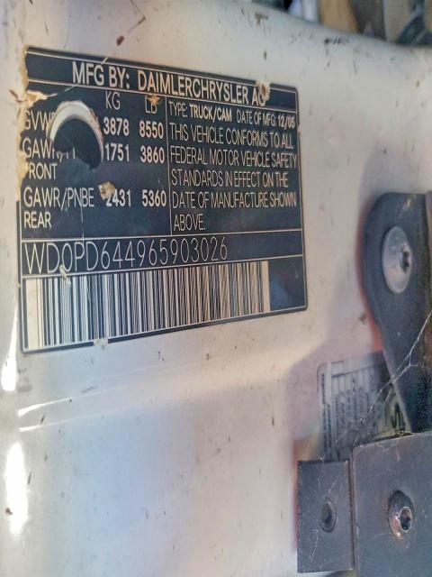 Aukcja sprzedaży 2006 Dodge Sprinter, vin: WD0PD644965903026, numer aukcji: 97983885
