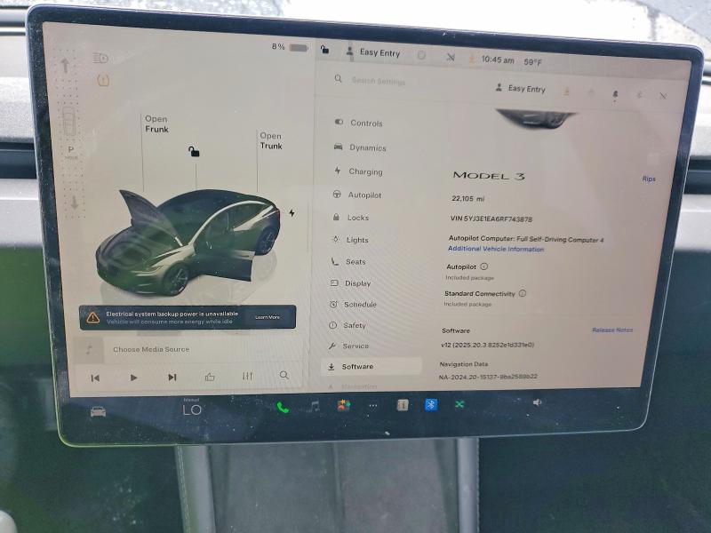 Aukcja sprzedaży 2024 Tesla Model 3, vin: 5YJ3E1EA6RF743878, numer aukcji: 98233855