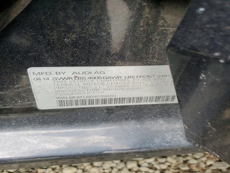 Продаж на аукціоні авто 2014 Audi A4 Premium, vin: WAUBFAFL6EN039830, номер лоту: 99757125