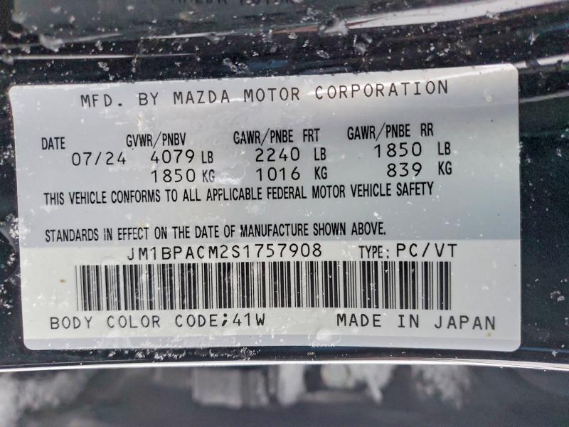 73084155 :رقم المزاد ، JM1BPACM2S1757908 vin ، 2025 Mazda 3 مزاد بيع